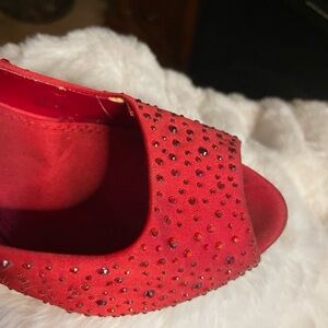 Red Jeweled Heels